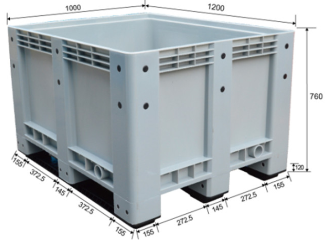 Durable Stackable Plastic Pallet Box Durable 1210 HDPE Stackable Plastic Pallet Box for Sale