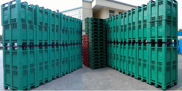 Space-Saving Storage Solutions Durable 1210 HDPE Stackable Plastic Pallet Box for Sale