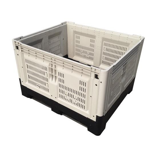 Durable Folding Pallet Box - Stackable HDPE Bulk Container