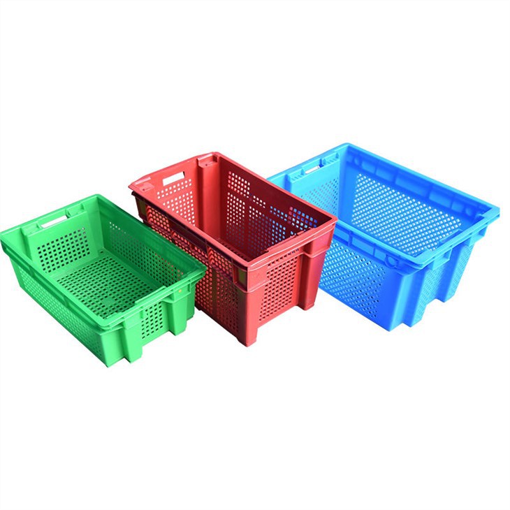 Durable HDPE Stackable Vegetable Plastic Crates for Efficient Storage