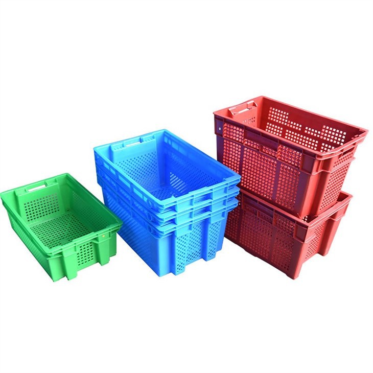 Durable HDPE Stackable Vegetable Plastic Crates for Efficient Storage image 3