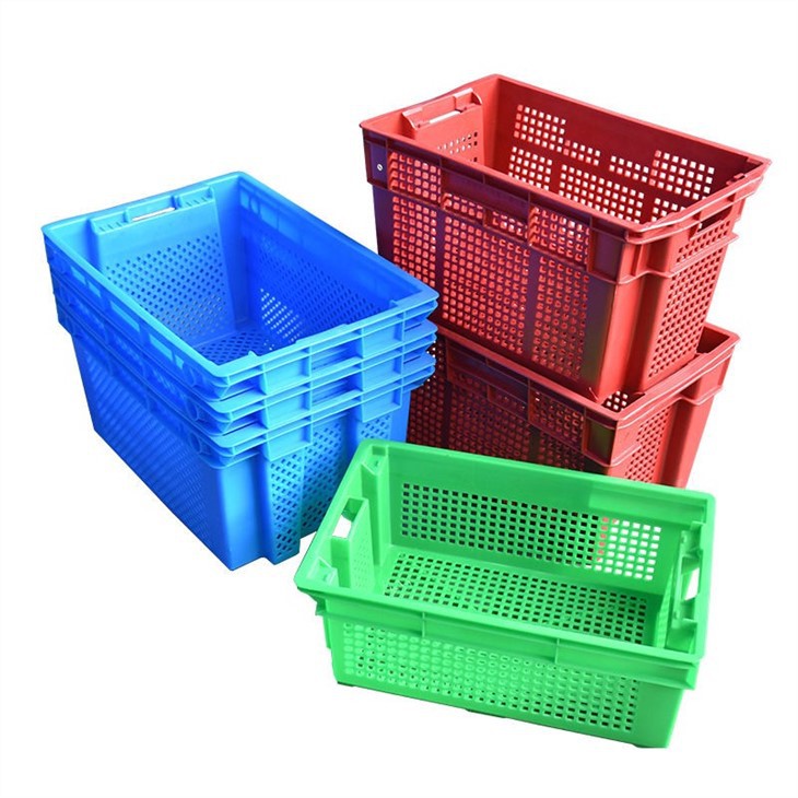 Durable HDPE Stackable Vegetable Plastic Crates for Efficient Storage image 2