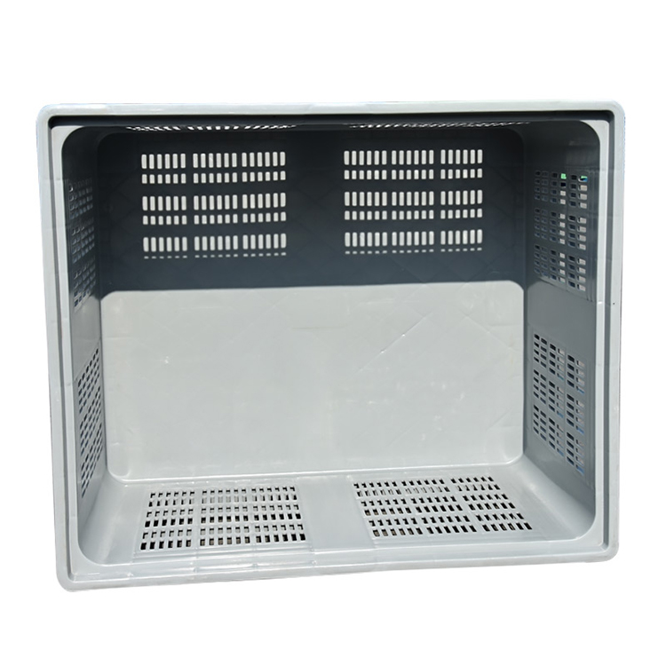 Durable Mesh Style Plastic Mega Bin - Stackable HDPE Bulk Container