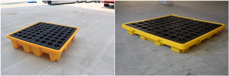 Durable HDPE Drum Spill Containment Pallet for Logistics