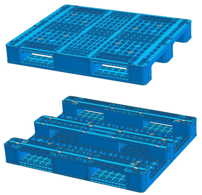 Heavy Duty 1440x1150mm Plastic Shelf Pallet - HDPE, Stackable