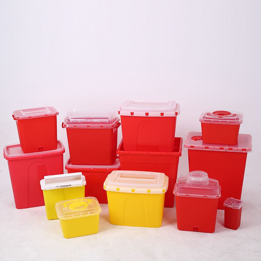 Heavy-Duty HDPE Sharps Disposal Containers - Multiple Sizes