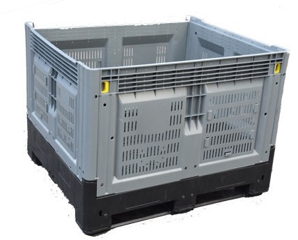 HDPE Vented Folding Plastic Pallet Bin for Fresh Produce