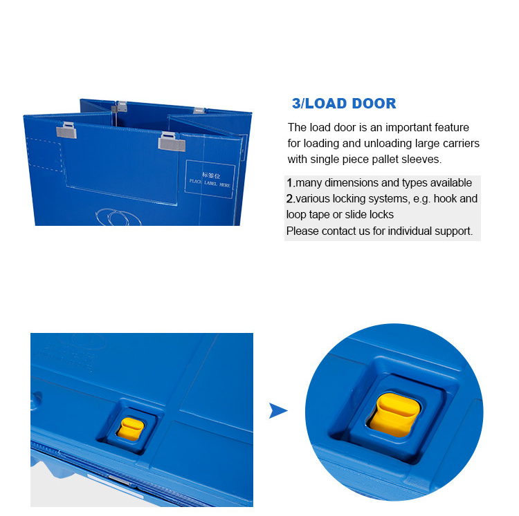 Durable HDPE Stackable Sleeve Pack Container for Logistics