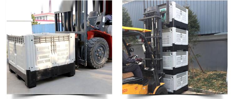 Foldable HDPE Plastic Pallet Box for Vegetable Storage