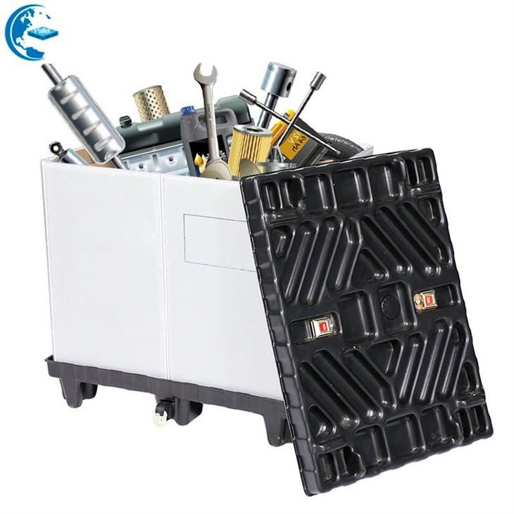 Durable HDPE Stackable Plastic Pallet Box with Window 1200×1000 image 4