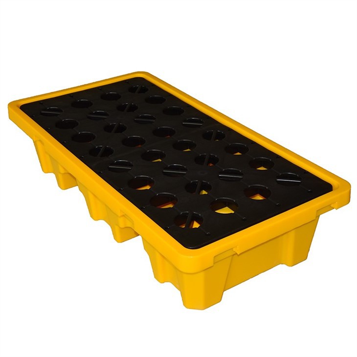 Durable HDPE 2-Drum Spill Pallet for Chemical Storage image 4