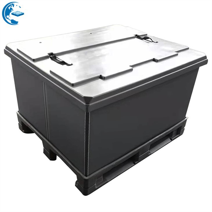 Durable HDPE Stackable Plastic Pallet Box Sleeve 1000×1200