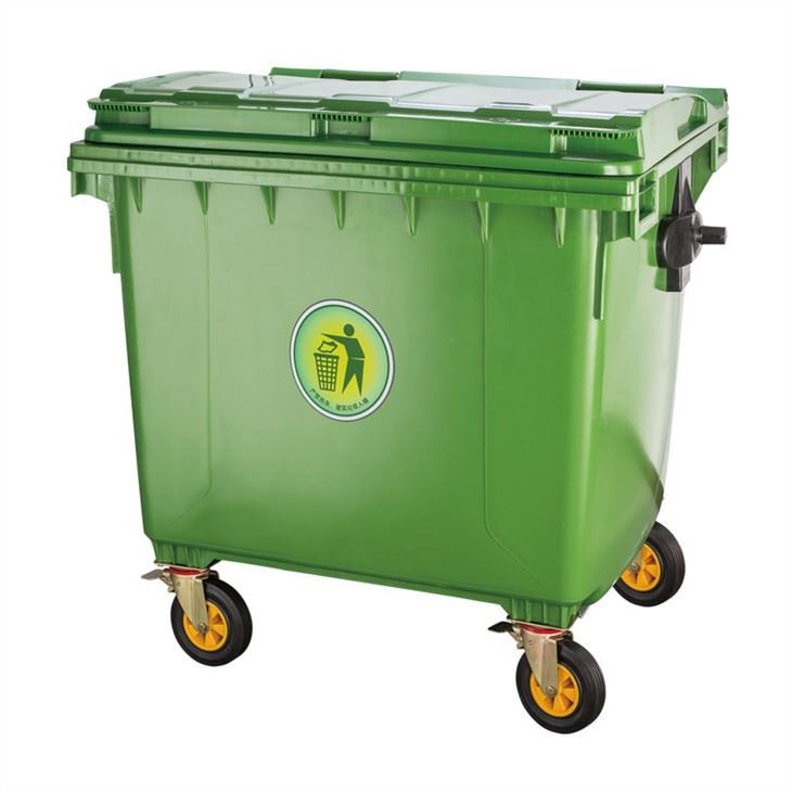 1100L HDPE Industrial Waste Bin - Durable, Stackable, Large Capacity
