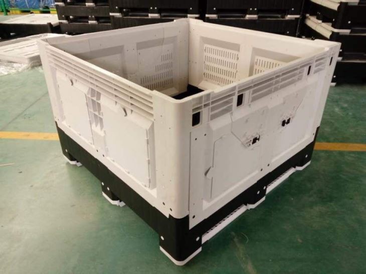 Durable HDPE Plastic Folding Bulk Container for Logistics