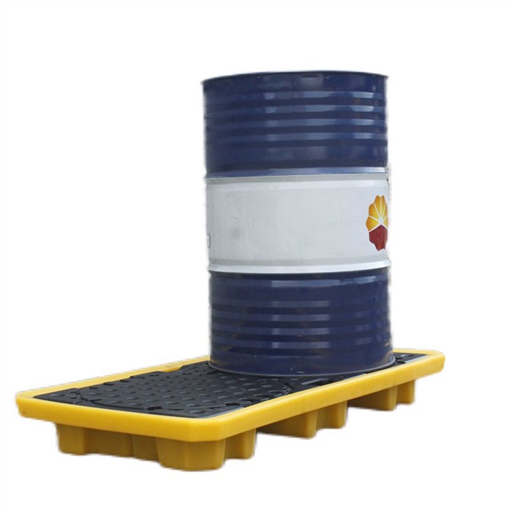 Durable HDPE 2-Drum Spill Tray - Stackable, Spill Containment Solution image 3