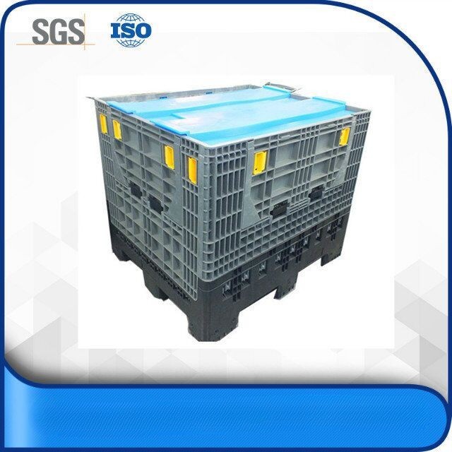 Durable HDPE Collapsible Plastic Pallet Box - Stackable, Space-Saving
