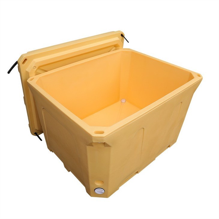Durable HDPE Fish Insulated Plastic Container for Seafood Logistics image 2