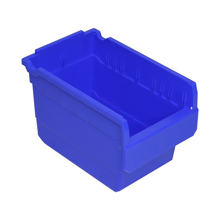 Durable HDPE Stackable Plastic Shelf Bins for Storage image 3
