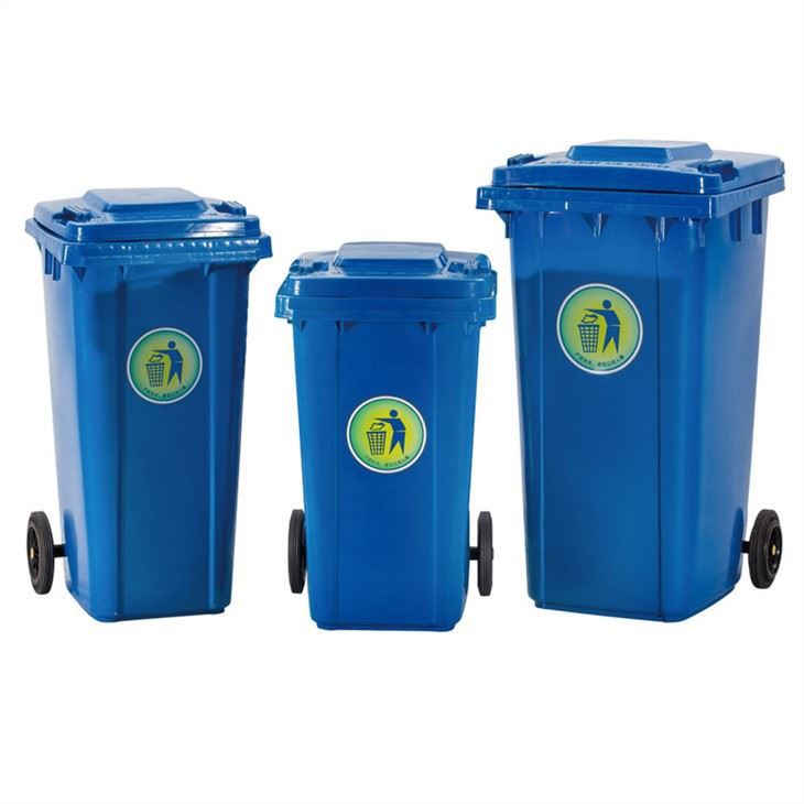Heavy-Duty HDPE Stackable Plastic Wheelie Bins for Waste Management