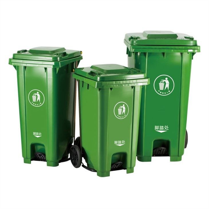 Heavy-Duty HDPE Stackable Plastic Wheelie Bins for Waste Management image 2