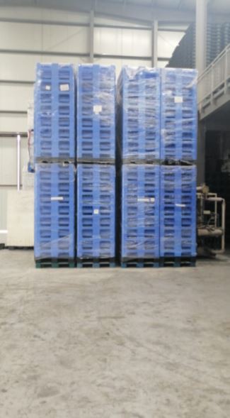 Durable HDPE Stackable Water Bottle Rack for Logistics image 3