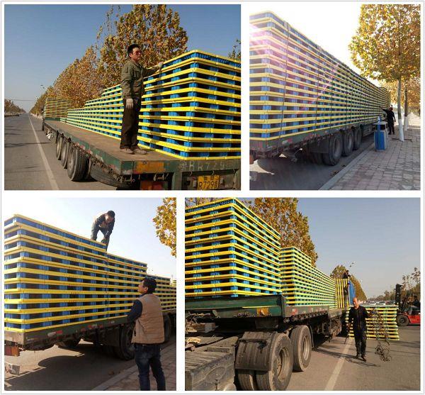 Shipping Pallets Durable 3000x3000mm Stackable HDPE Plastic Pallet for Warehousing