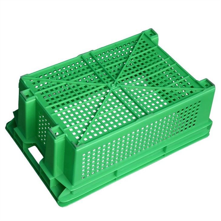 Durable HDPE Fruit and Vegetable Stackable Crate for Logistics image 3