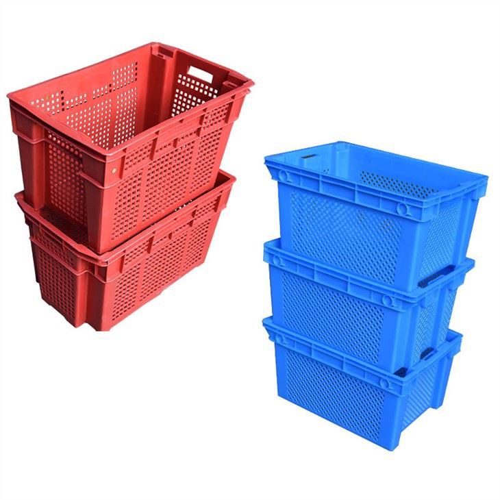 Durable HDPE Fruit and Vegetable Stackable Crate for Logistics