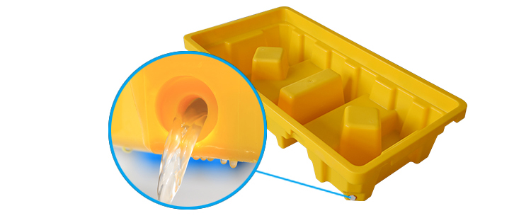 Heavy-Duty Nestable HDPE Spill Pallet for Bulk Storage