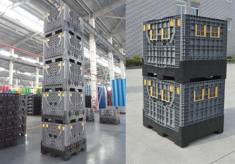 Durable HDPE Foldable Large Container for Automotive Industry