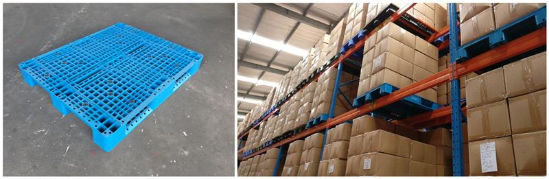 Durable HDPE Three Runners Plastic Pallet for Logistics