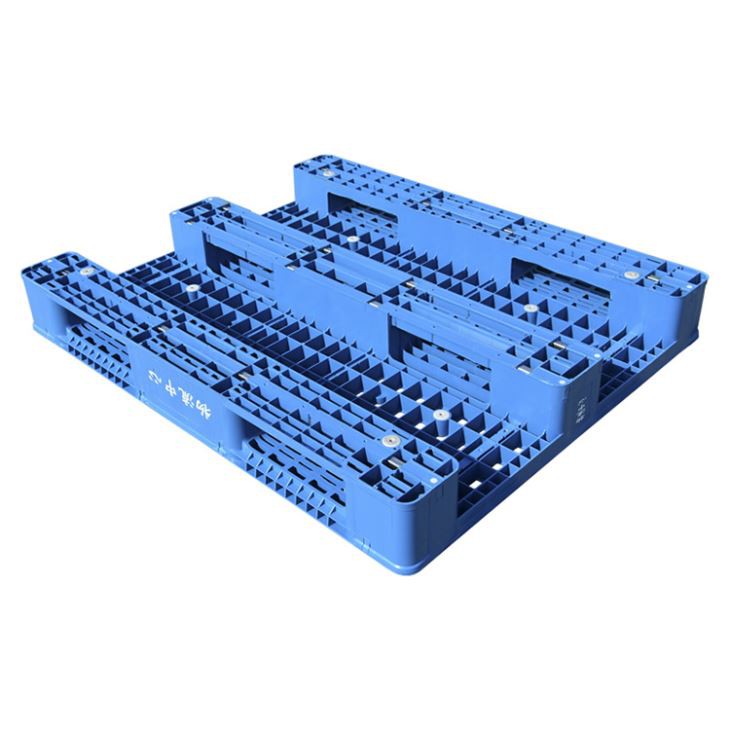 Durable HDPE Three Runners Plastic Pallet for Logistics
