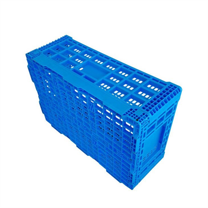 Durable HDPE Foldable Plastic Crates for Stackable Storage image 3