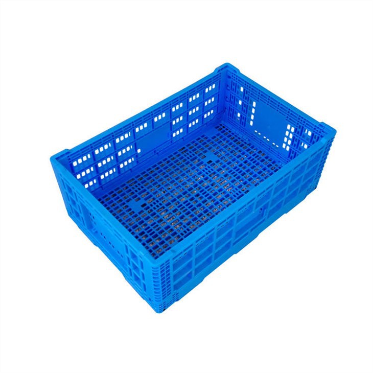 Durable HDPE Foldable Plastic Crates for Stackable Storage
