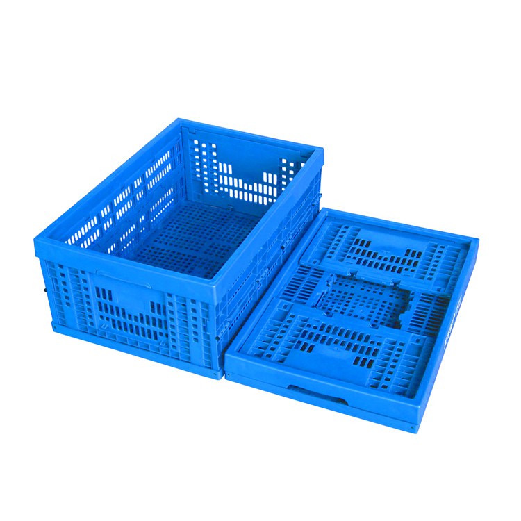 Stackable and Secure Design Durable HDPE Foldable Plastic Crates for Stackable Storage