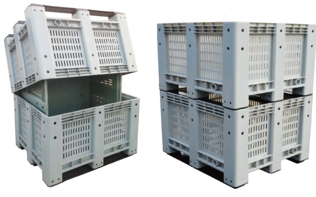 Durable HDPE Food Storage Plastic Pallet Box Durable HDPE Stackable Food Storage Plastic Pallet Box