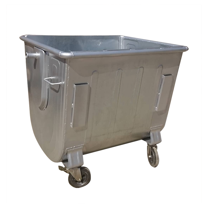 Durable Stainless Steel Garbage Bin with Handle & Pedal image 2