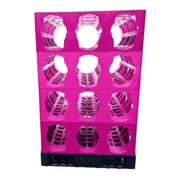 Heavy-Duty HDPE Stackable Plastic Water Rack 20L Capacity