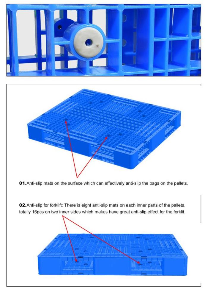Reversible Stackable Plastic Pallet HDPE Durable Logistics