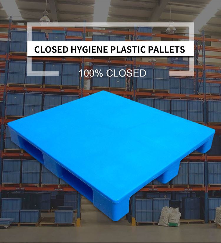 Heavy-Duty HDPE Flat Top Plastic Pallet for Ceramics & Logistics