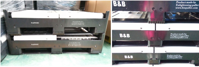 Durable HDPE Stackable Plastic Pallet & Storage Container