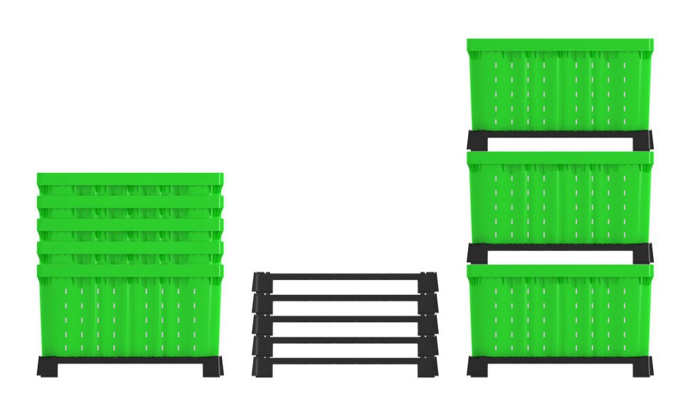 Durable HDPE Square Container for Food Storage & Logistics