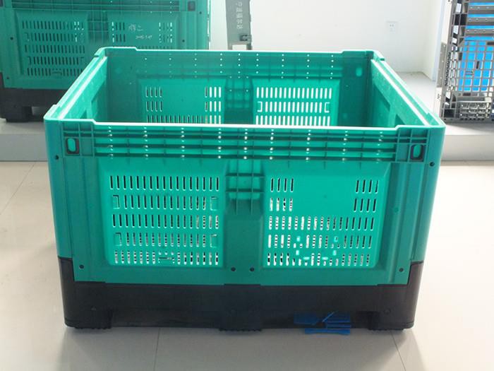 Heavy-Duty Foldable Plastic Pallet Box for Logistics