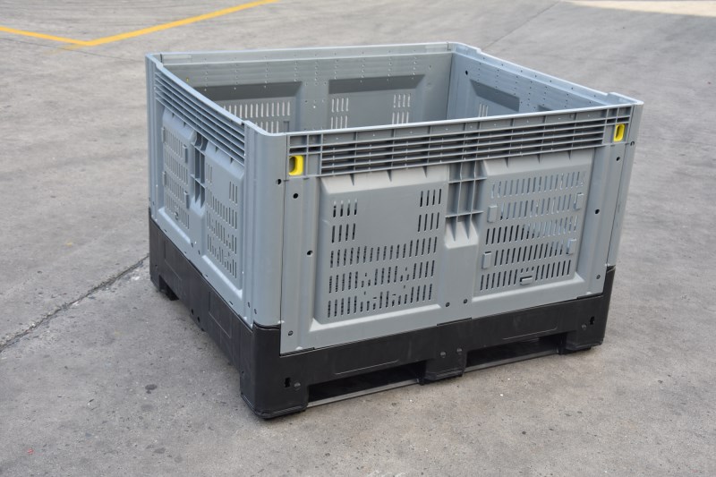 vented-plastic-pallet-box Durable HDPE Vented Collapsible Plastic Pallet Box