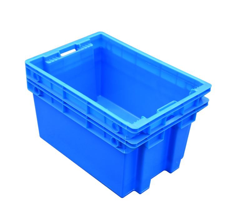 Durable HDPE Stackable Plastic Nesting Crate for Logistics