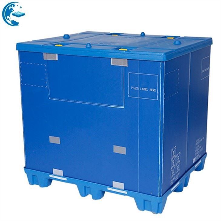 Euro Size 1200×800 HDPE Plastic Pallet Box with Folding Window image 3