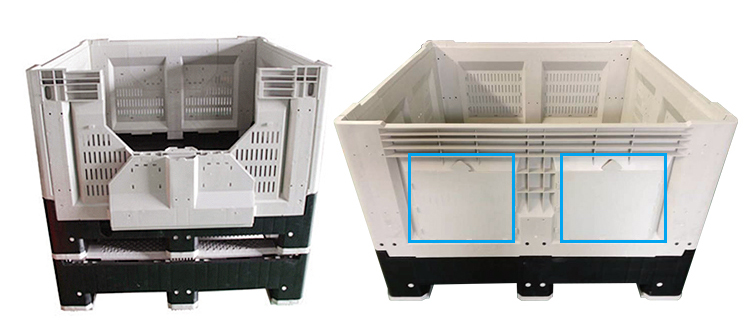 Convenient Side Access Foldable HDPE Large Container - Australian Standard