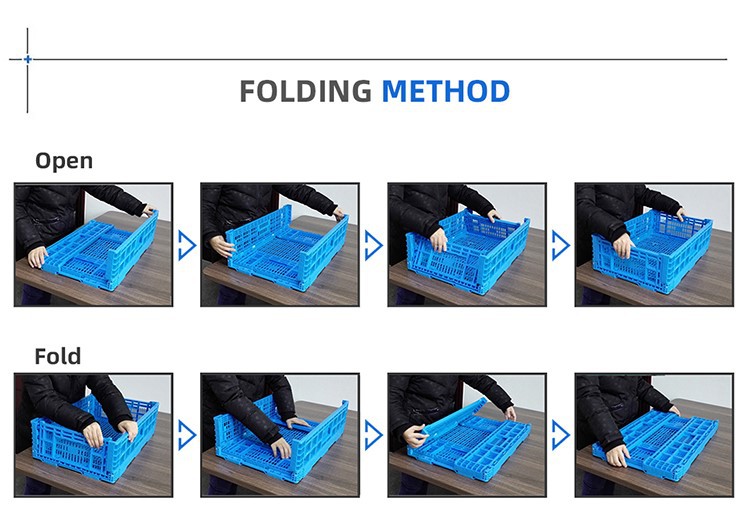 Heavy-Duty HDPE Stackable Vegetable Crates & Foldable Plastic Pallets
