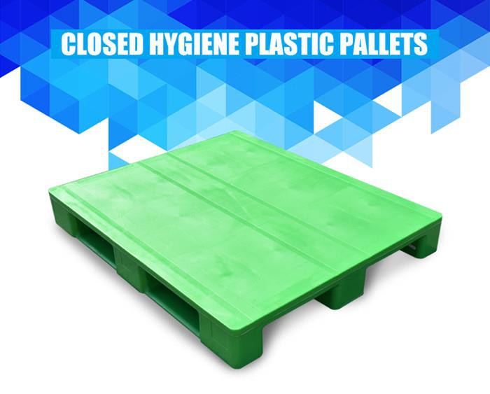 Durable HDPE Hygienic Solid Top Plastic Pallet Durable HDPE Hygienic Solid Top Plastic Pallet for Logistics