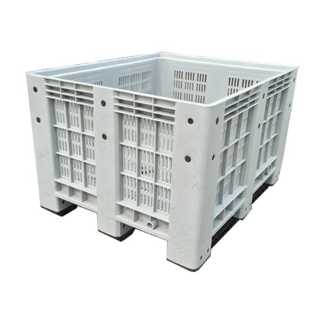 Durable HDPE Vented Plastic Pallet Bins for Bulk Storage